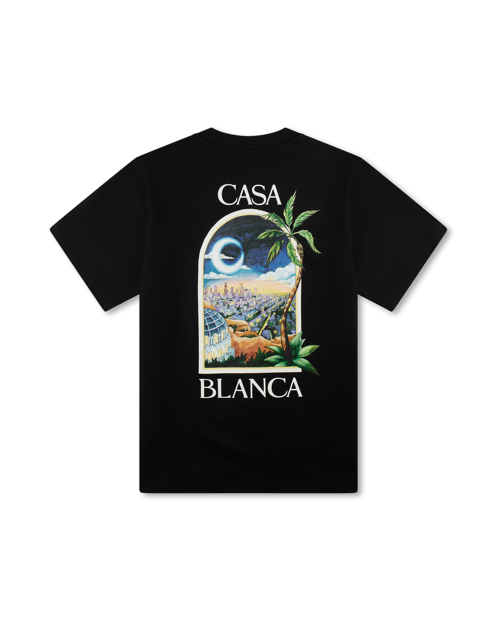 Casablanca LA Night Printed T-Shirt Black