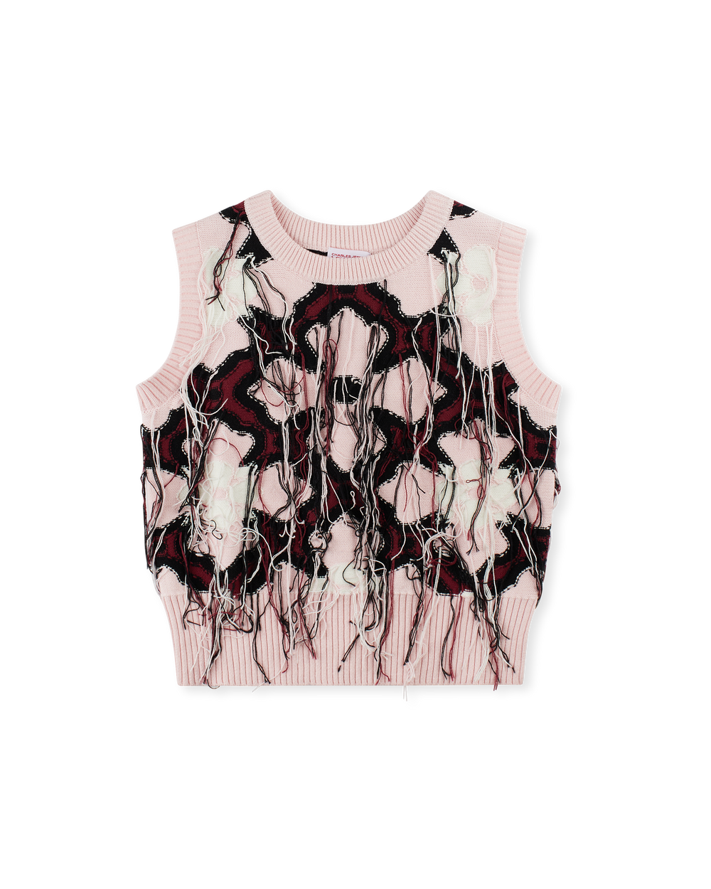 CHARLES JEFFREY LOVERBOY GUDDLE VEST PINK PARLIAMENT