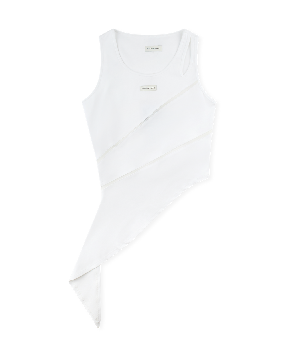 Feng Chen Wang Patchwork Vest White