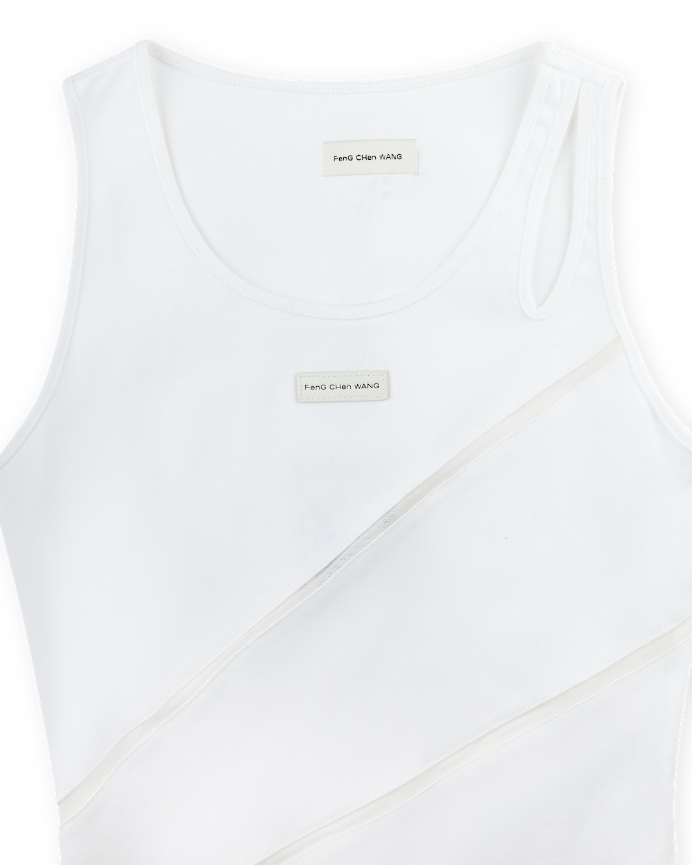 Feng Chen Wang Patchwork Vest White