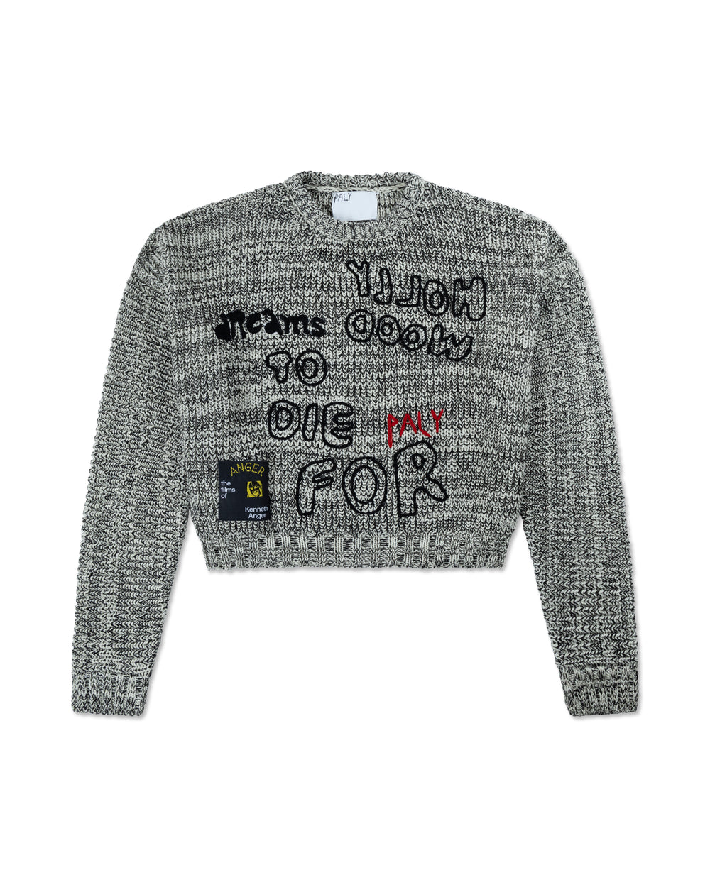 PALY TO DIE FOR KNIT SWEATER GREY