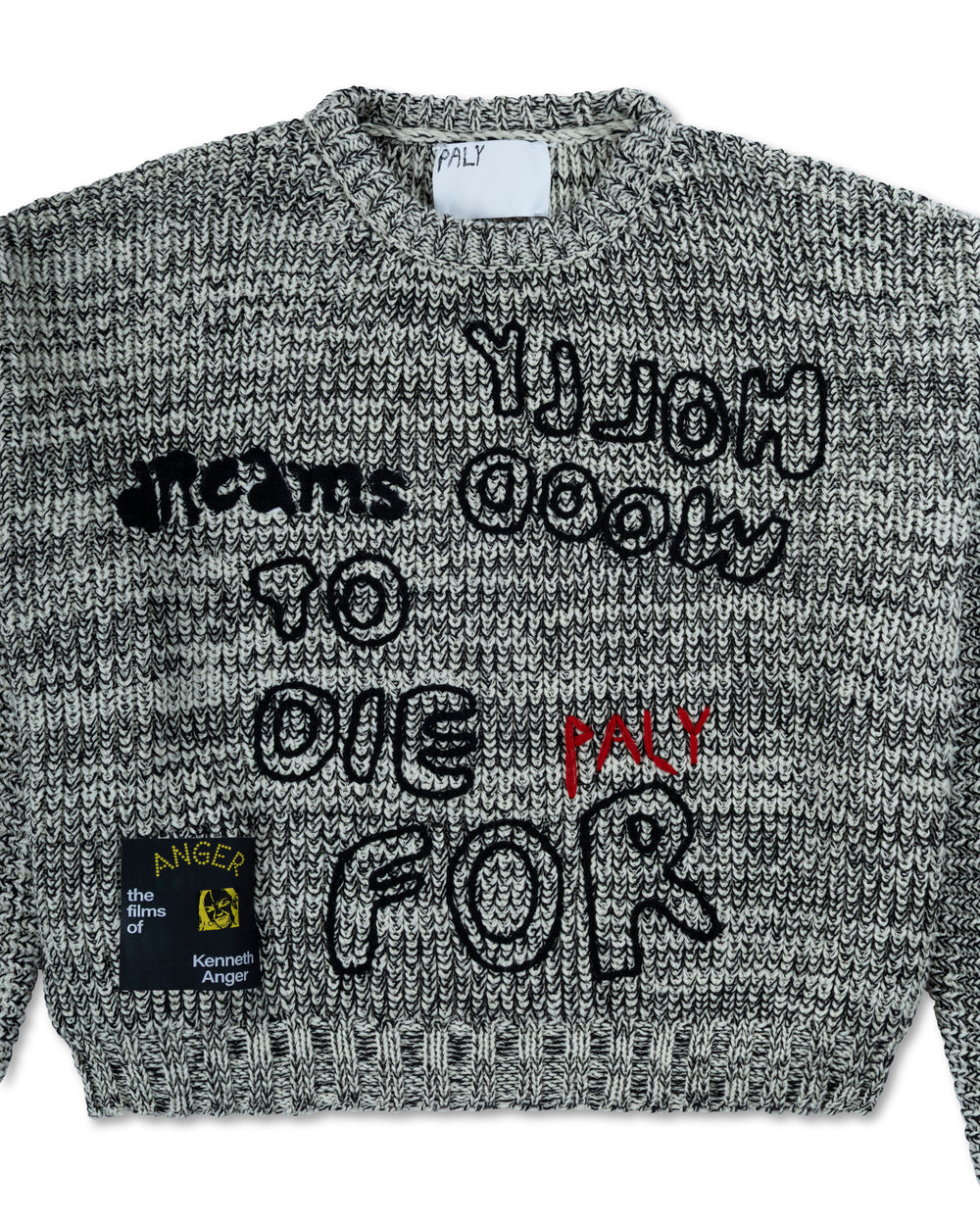 PALY TO DIE FOR KNIT SWEATER GREY