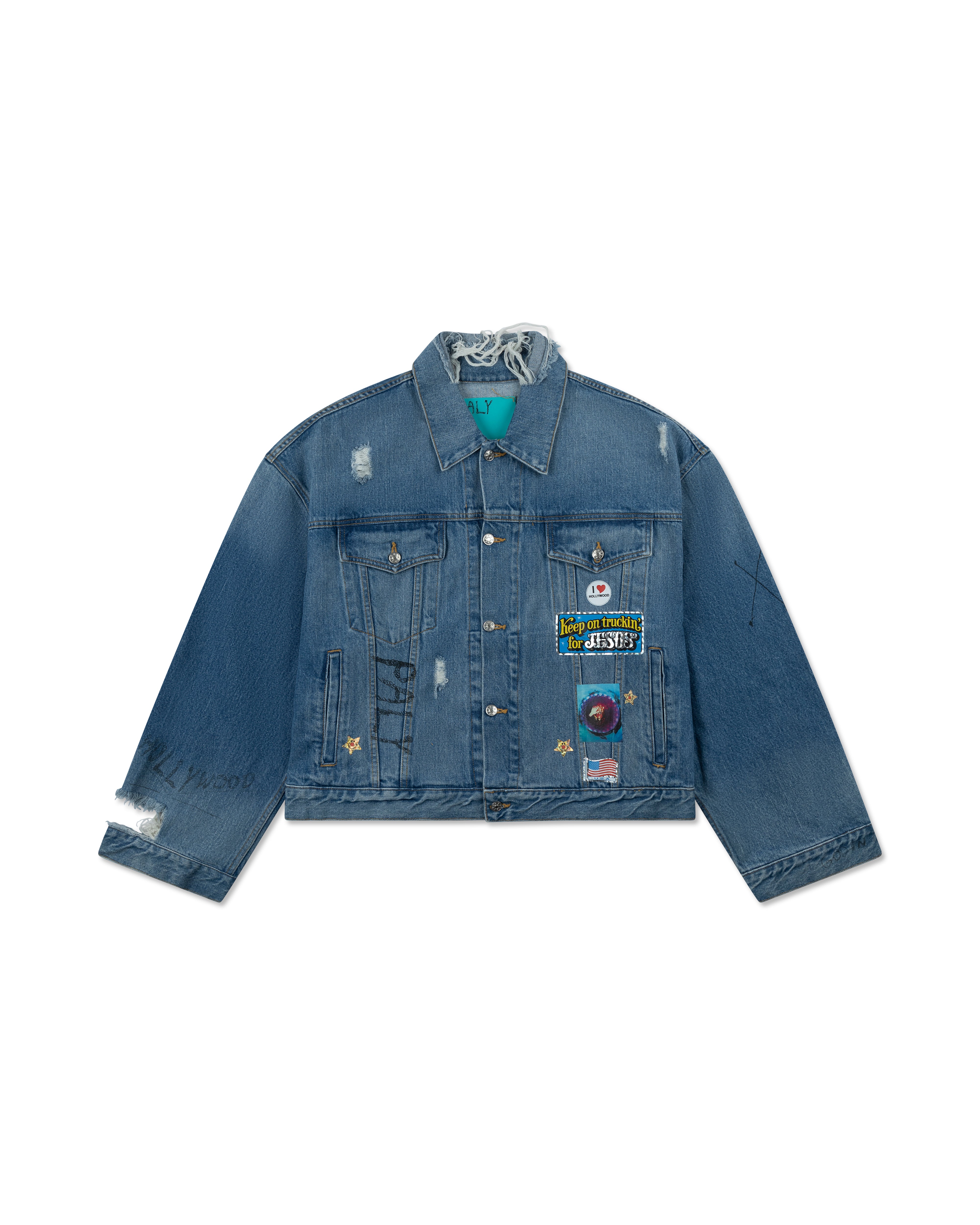 PALY UR FANTASY DENIM JACKET BLUE