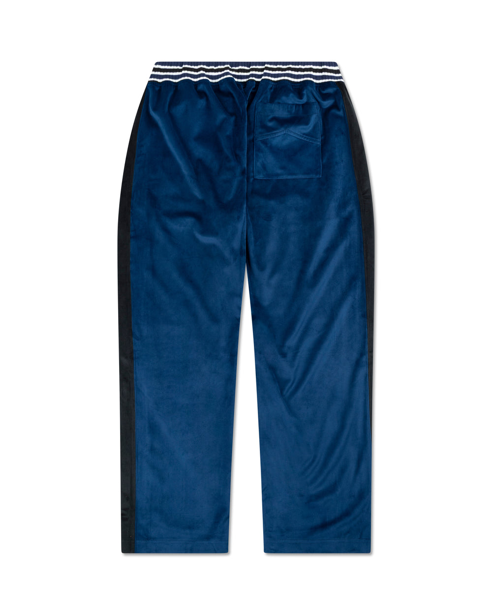 RHUDE VELOUR TRACK PANT NAVY / BLACK /WHITE