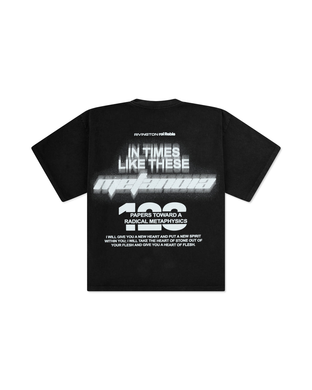 RIVINGTON ROI REBIS IN TIMES LIKE THESE CVA TEE MECH BLACK / GREY