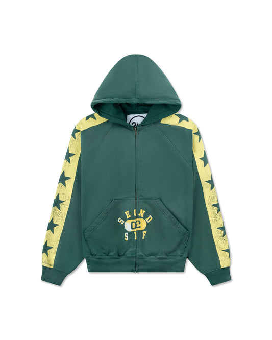 SECNDSLF ALL STAR FIELD DAY ZIP-UP FORREST GREEN