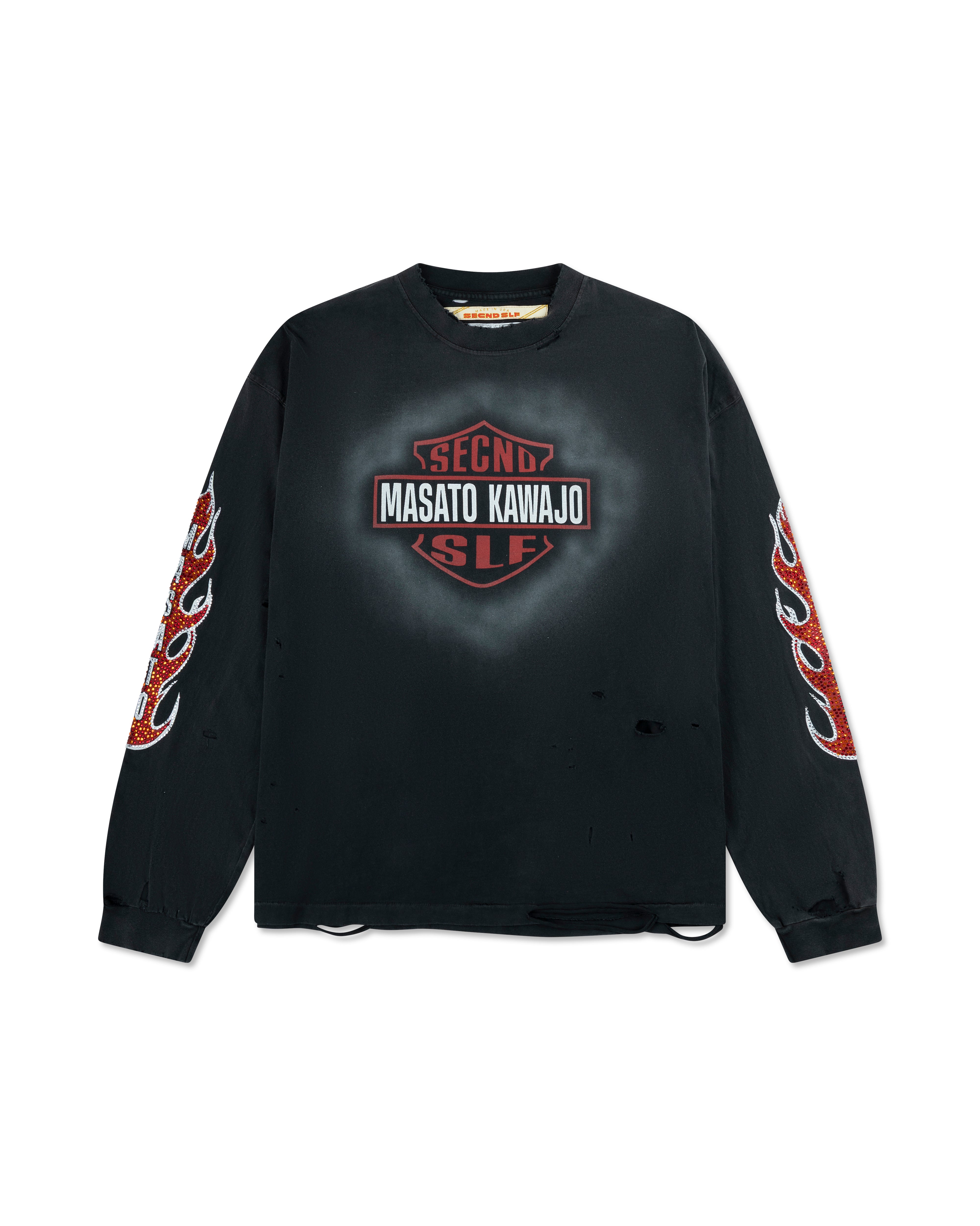 Secndslf Firestorm Vintage LS x Masato Kawajo Black/Orange