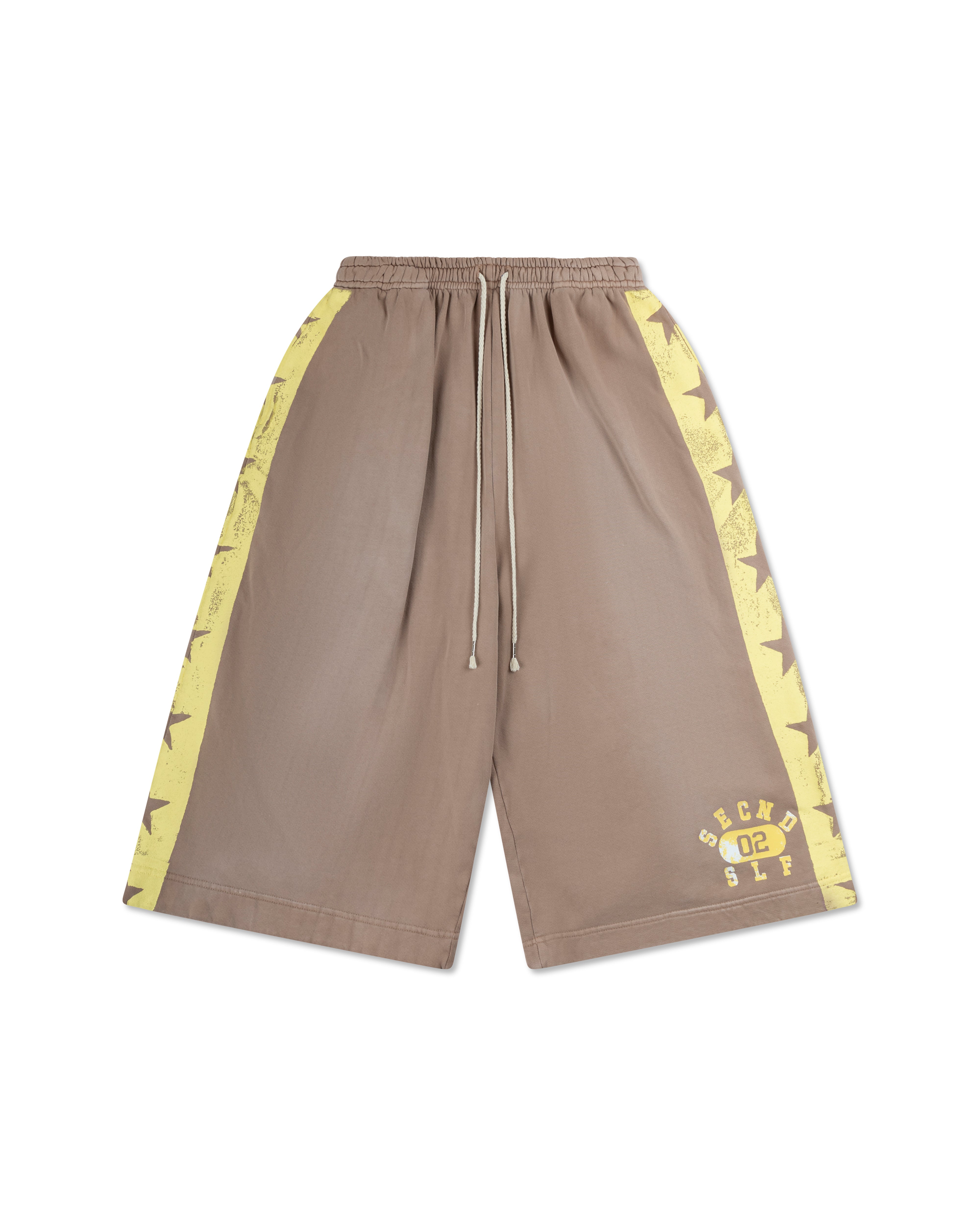 SECNDSLF JUMBO PRACTICE SHORT BROWN