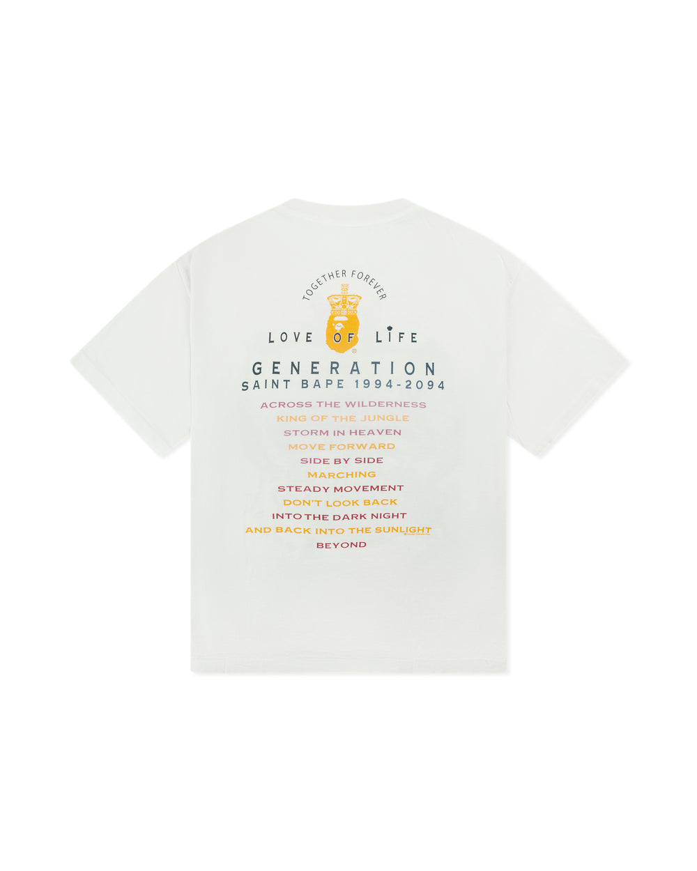 Saint Michael x Bape Generation Tee White