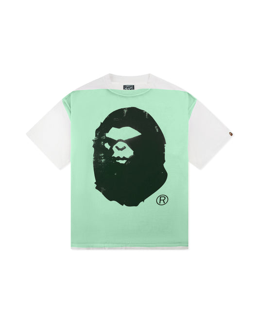 Saint Michael x Bape Handprint White/Green Tee
