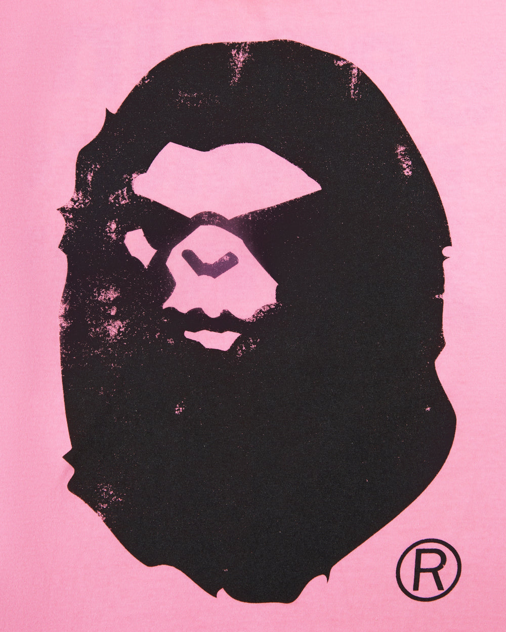 Saint Michael x Bape Handprint White/Pink Tee