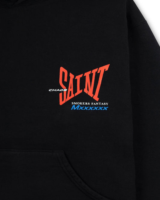 Saint Michael Saint Ribbon Hoodie Black