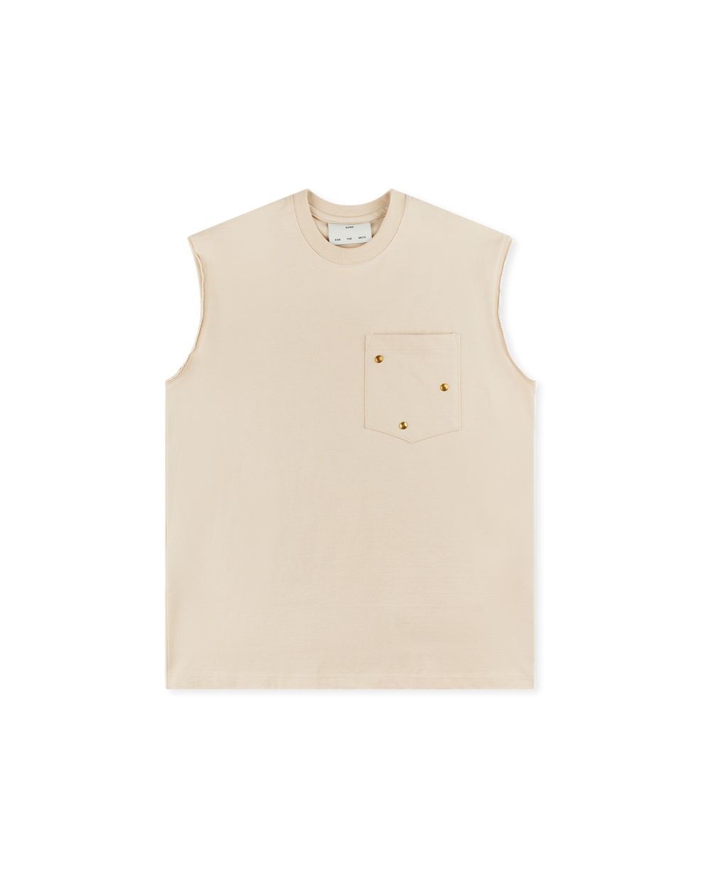 SONG FOR THE MUTE  ''ARABESQUE'' SLEEVELESS TEE OAT