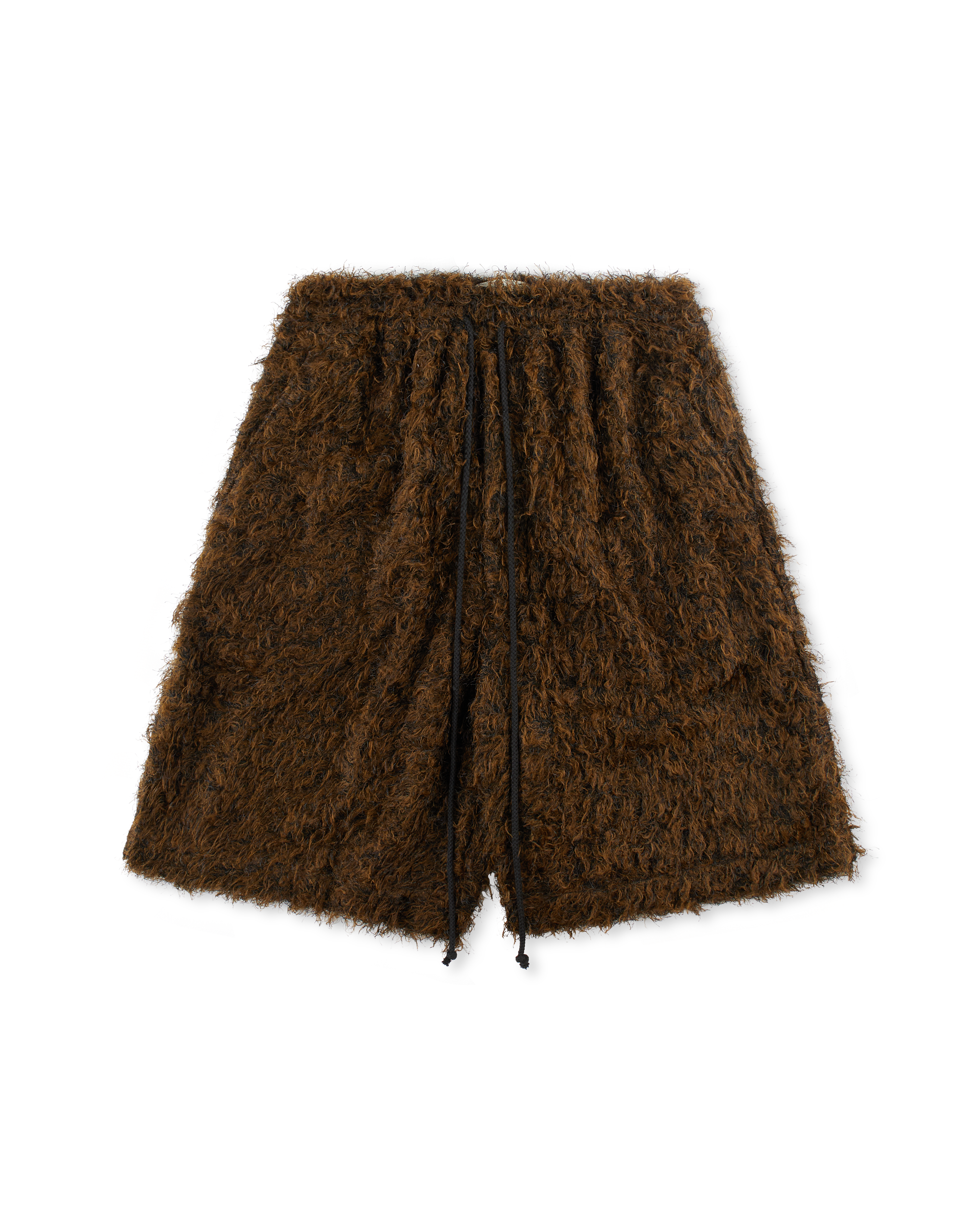 SONG FOR THE MUTE ELASTICATED SHORTS BLACK/BROWN