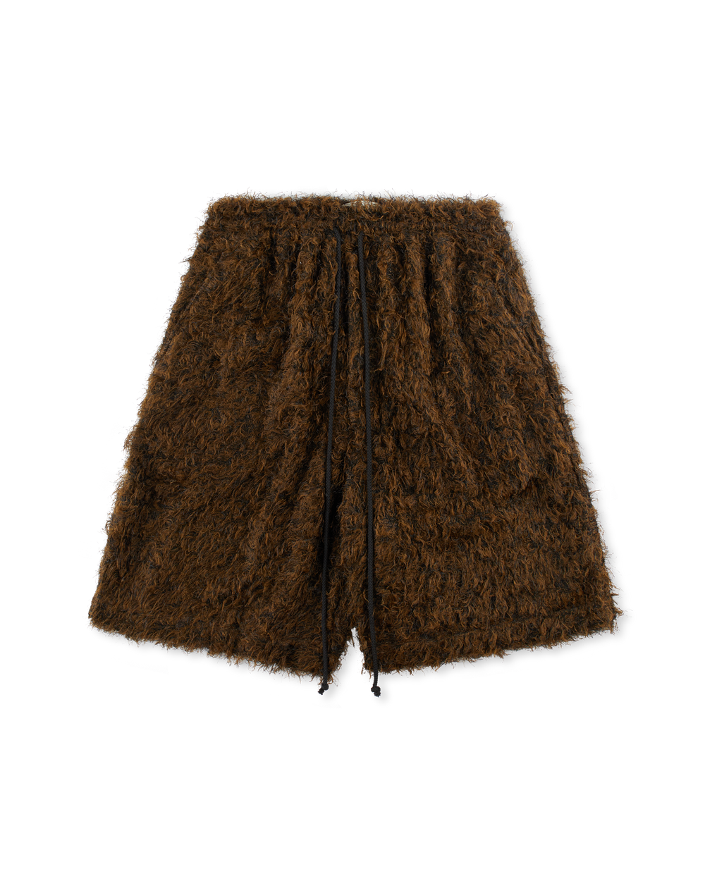SONG FOR THE MUTE ELASTICATED SHORTS BLACK/BROWN