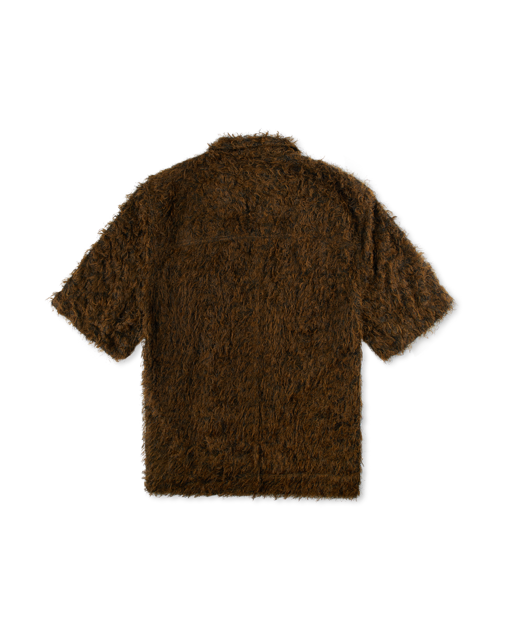 SONG FOR THE MUTE ZIP UP BOX SHIRT BLACK/BROWN