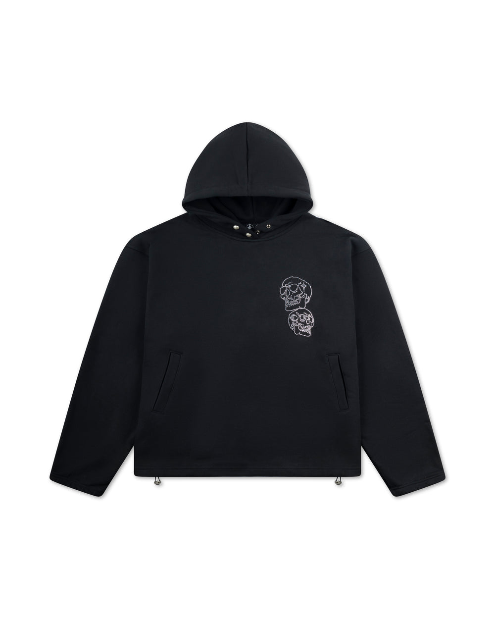 Thug Club TC Angels Crystal Embellished Hoodie Black