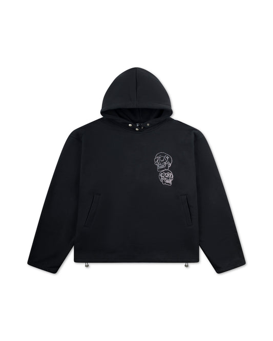 Thug Club TC Angels Crystal Embellished Hoodie Black