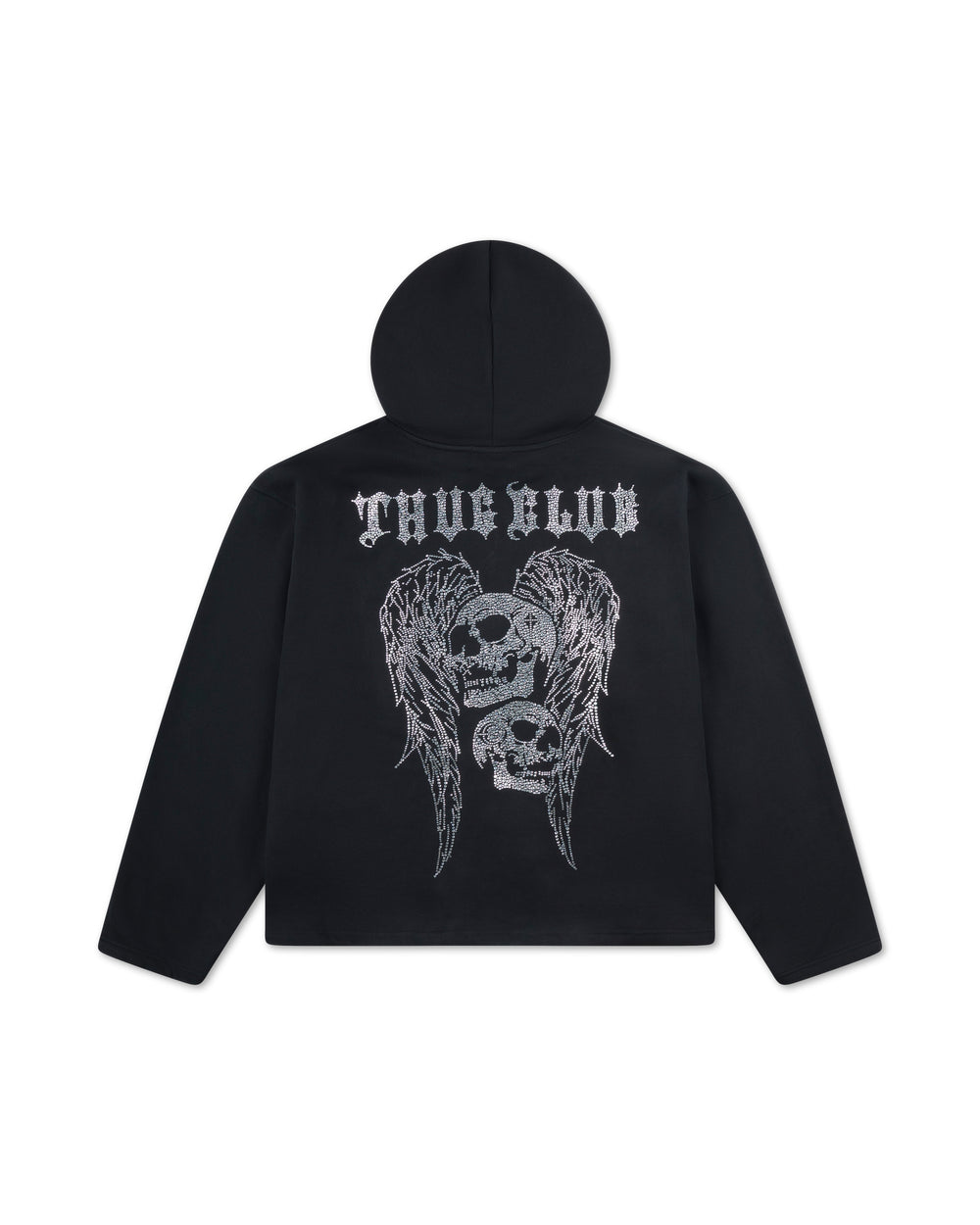 Thug Club TC Angels Crystal Embellished Hoodie Black