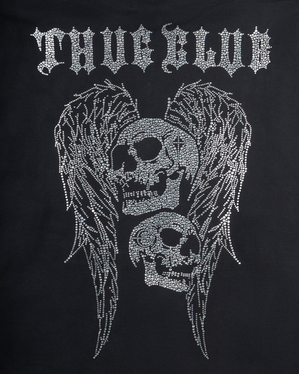Thug Club TC Angels Crystal Embellished Hoodie Black