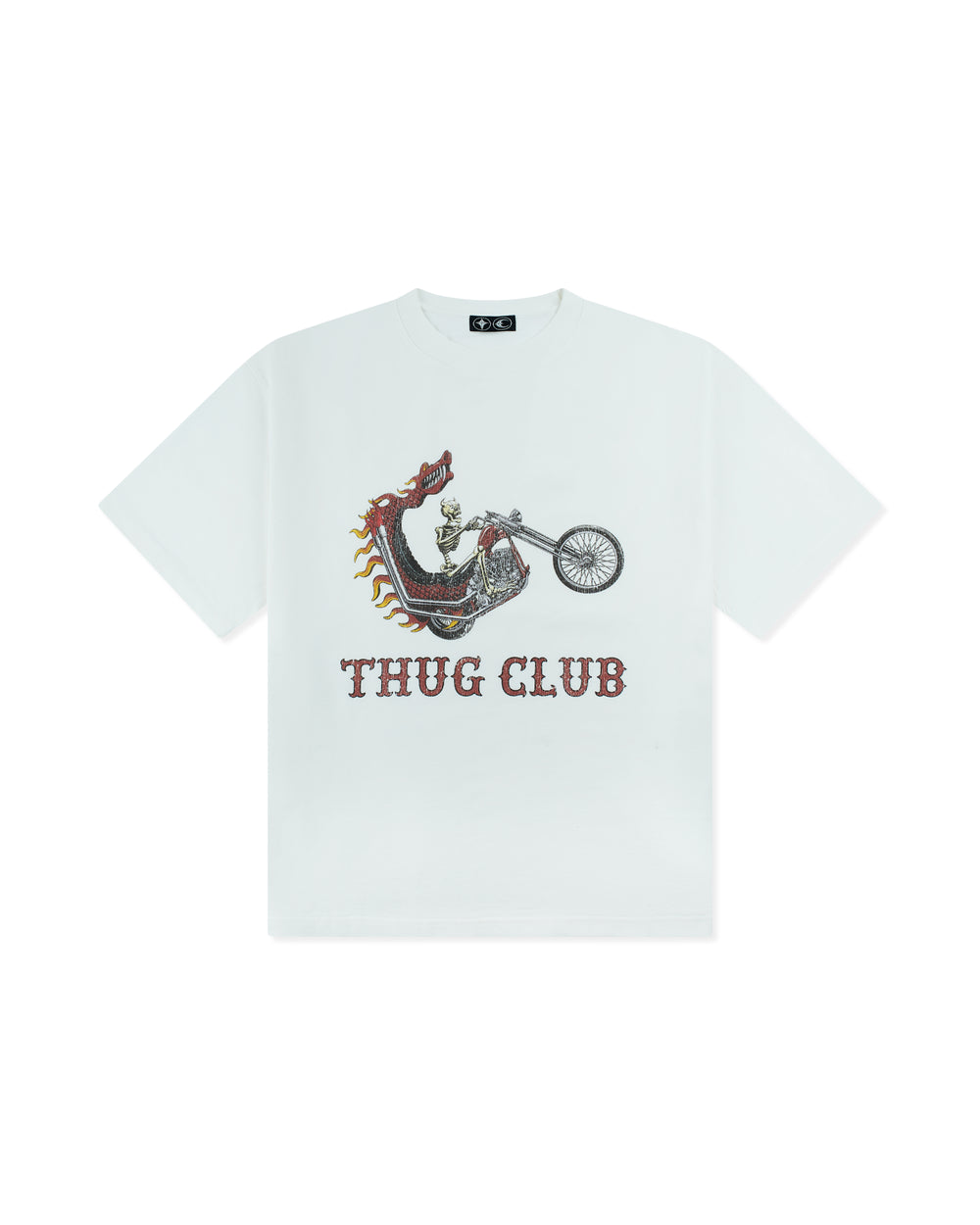 Thug Club Dragon Chopper T-Shirt White