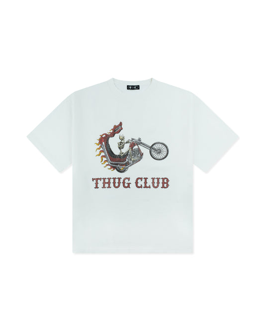 Thug Club Dragon Chopper T-Shirt White