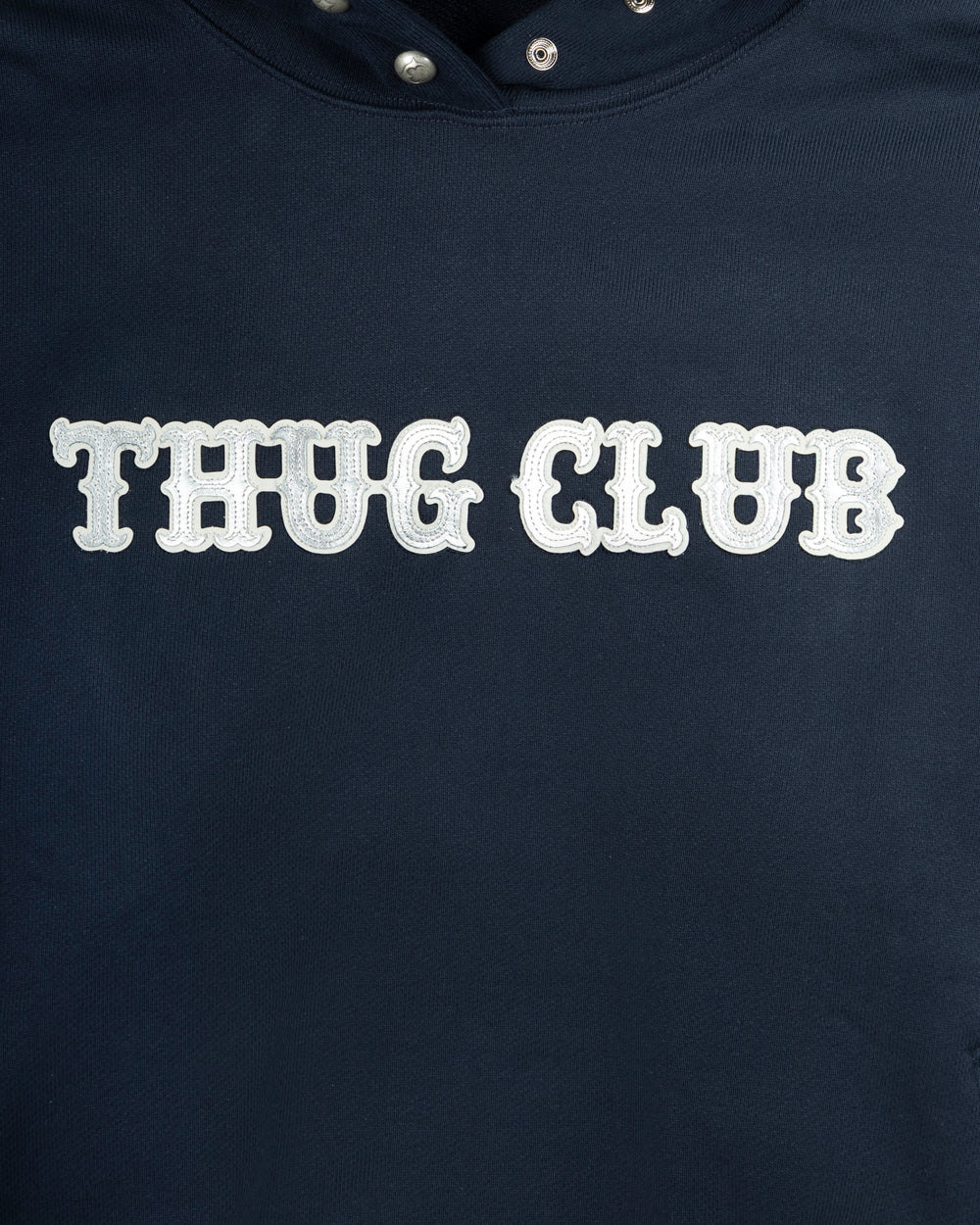 Thug Club Leather Flame Hoodie Navy