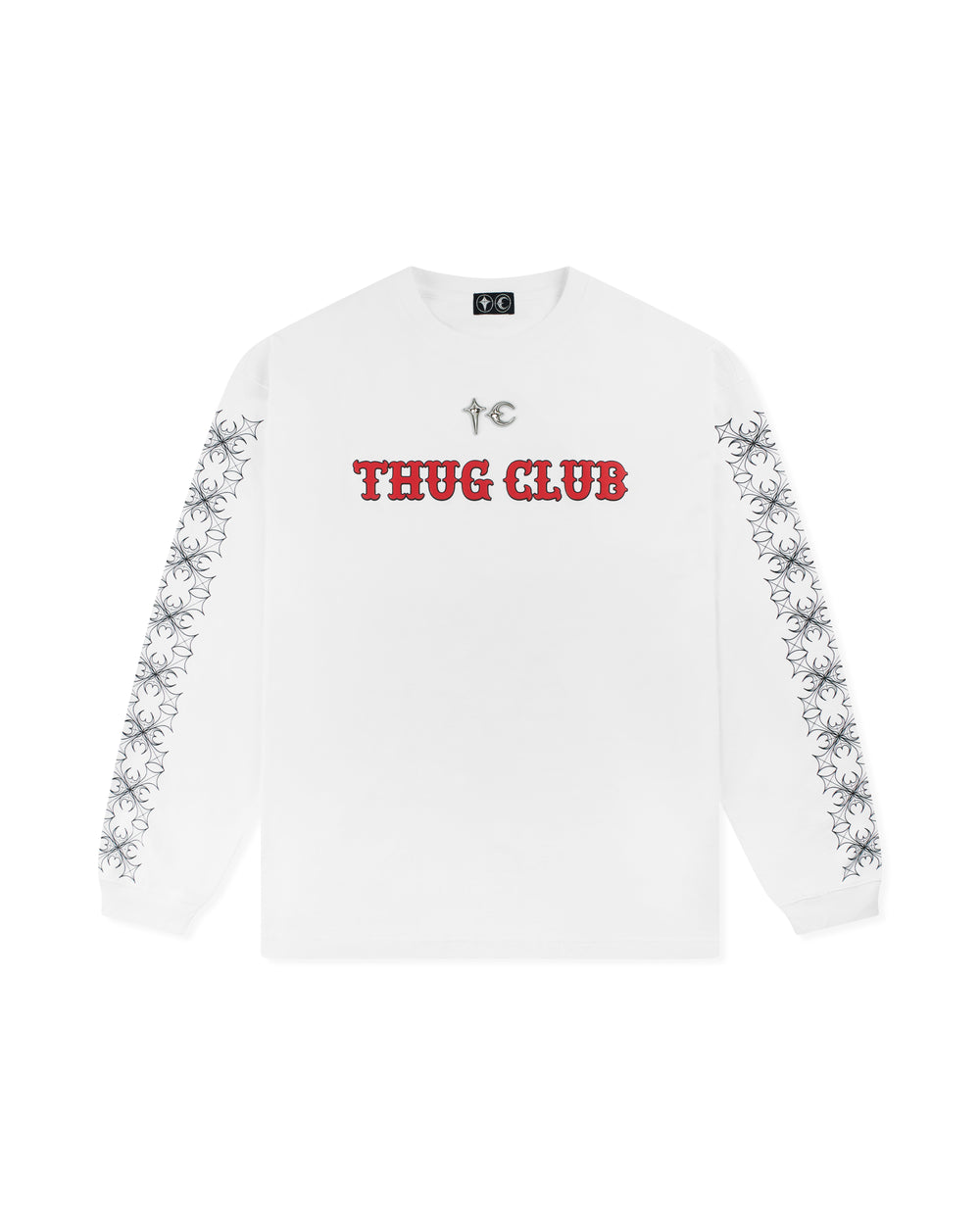 Thug Club TC Pattern Long-Sleeve White