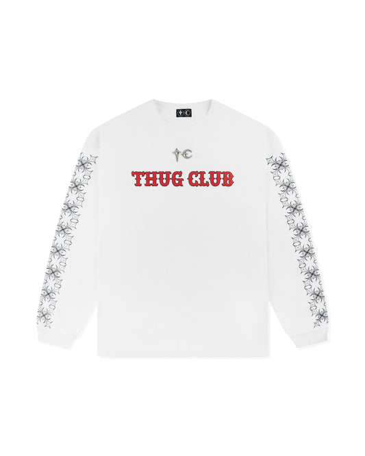 Thug Club TC Pattern Long-Sleeve White