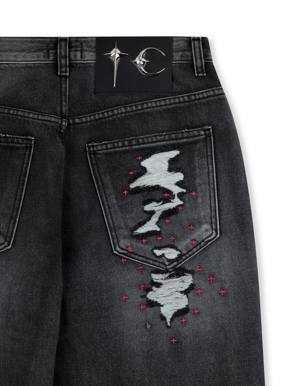 Thug Club Vintage Double Knee Pants Black