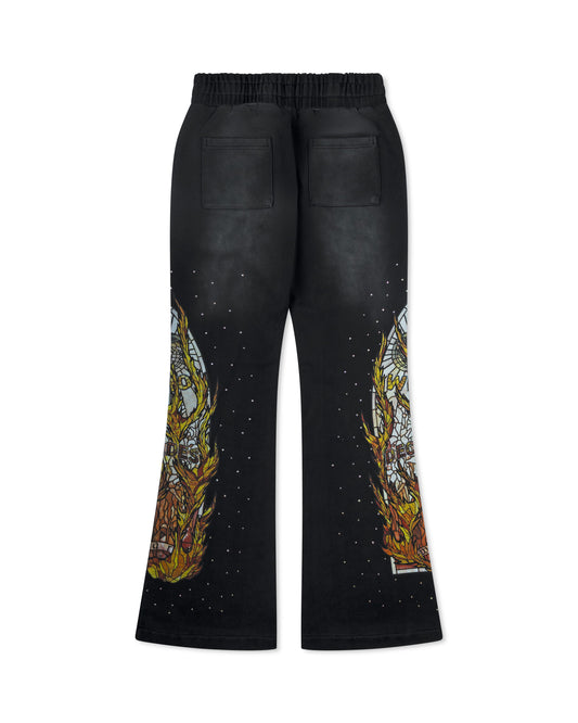 WHO DECIDES WAR FLAME GLASS SWEATPANT COAL