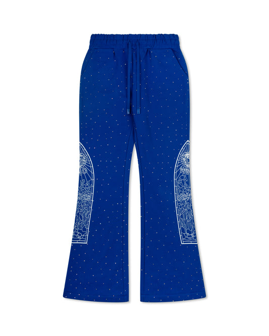WHO DECIDES WAR RHINESTONE SWEATPANT INDIGO