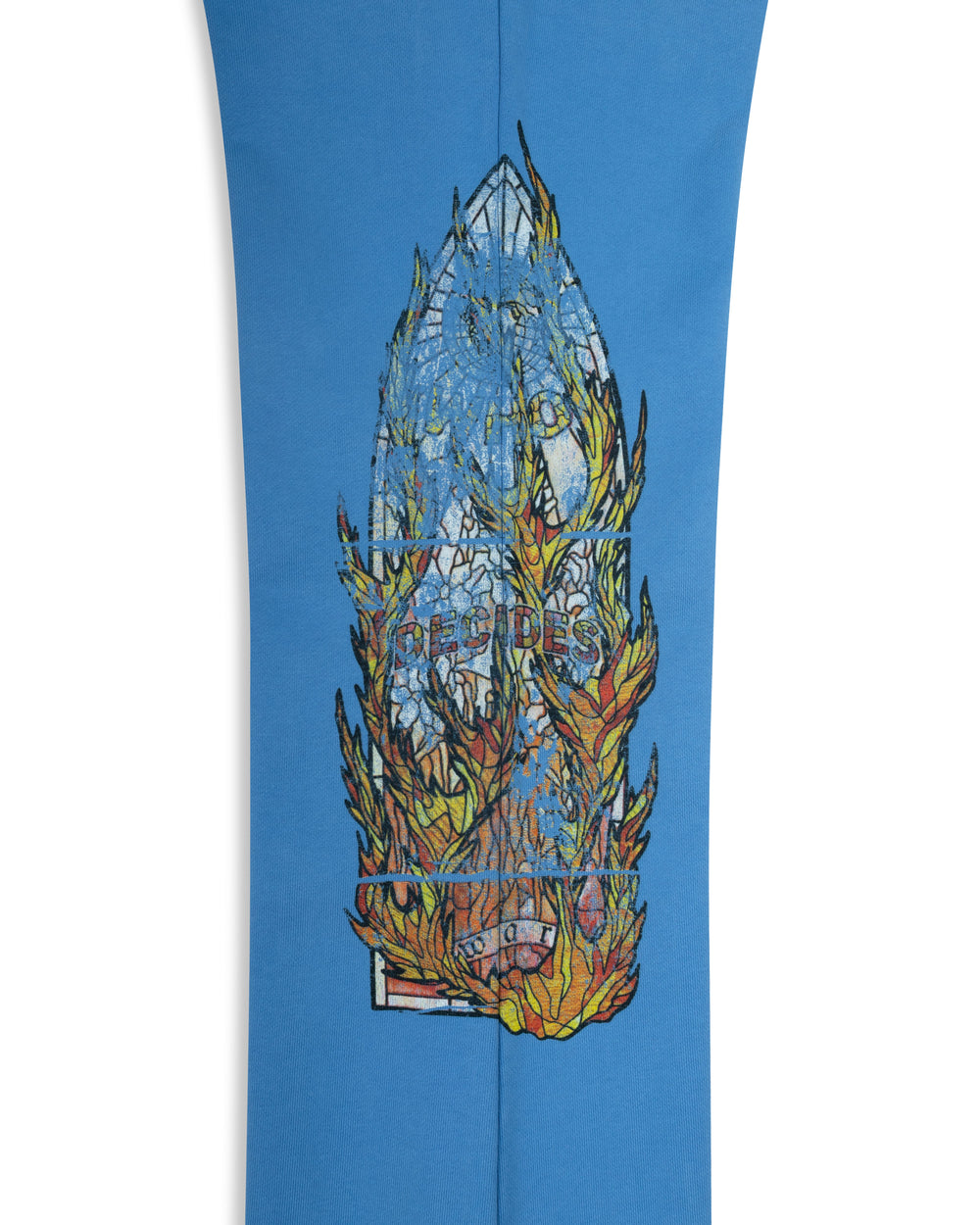 WHO DECIDES WAR FADED FLAME GLASS SWEATPANT SKY