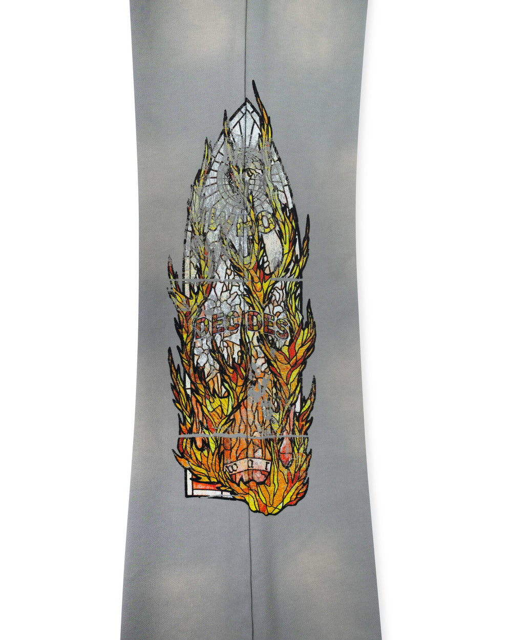WHO DECIDES WAR FADED FLAME GLASS SWEATPANT VINTAGE GREY