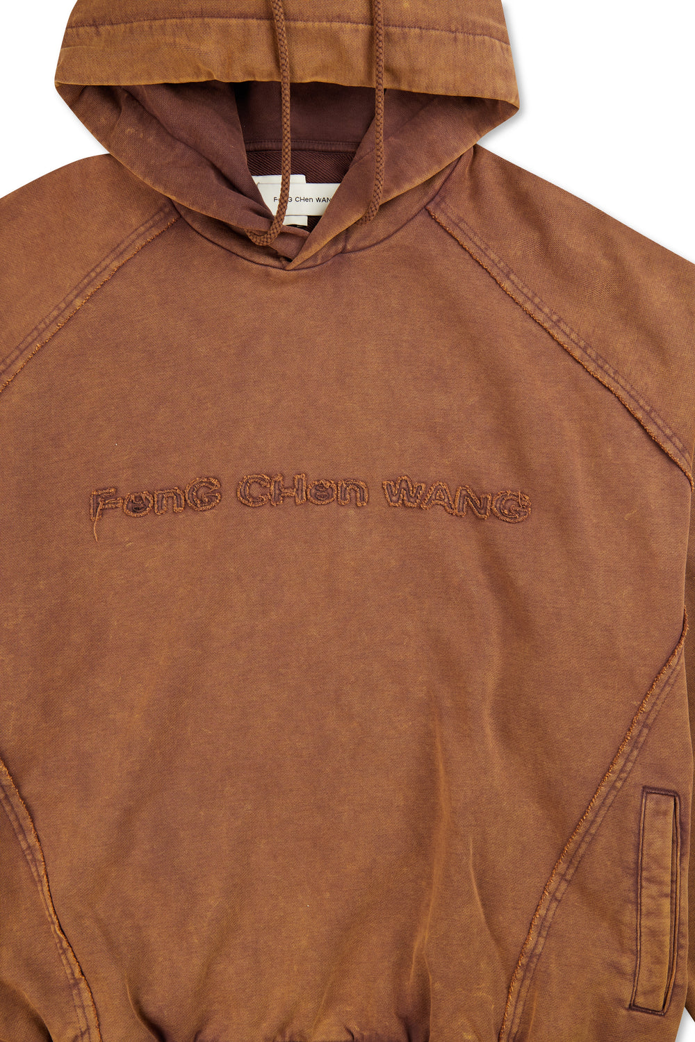 Feng Chen Wang Washed Hoodie Brown