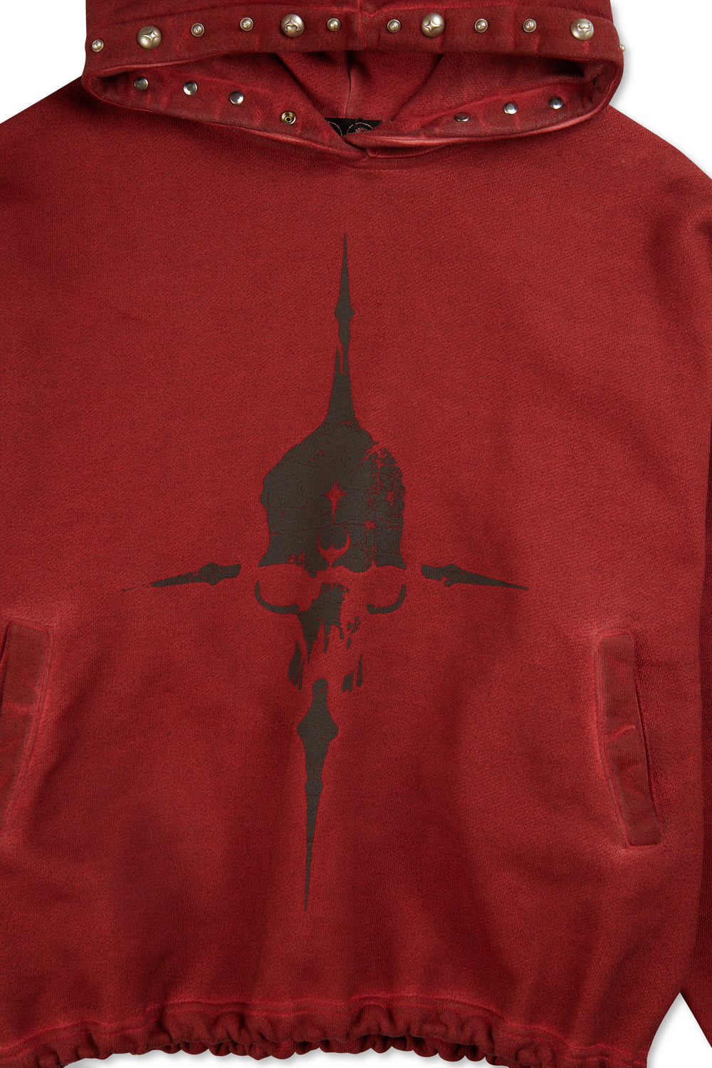 Thug Club Peace Stud Hoodie Red