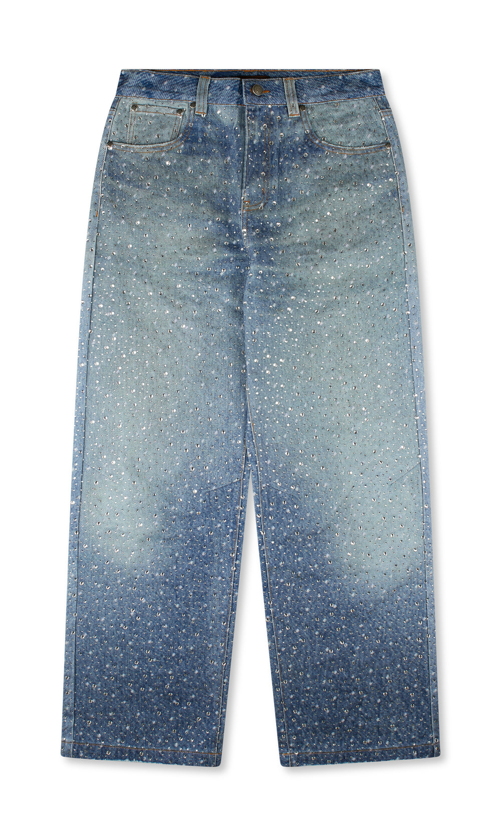 Birth of a Royal Child Diamond Boro Jeans Blue