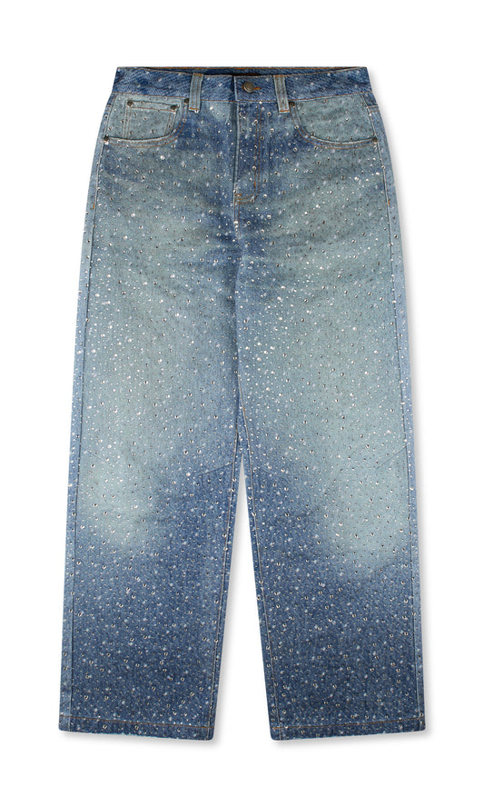 Birth of a Royal Child Diamond Boro Jeans Blue