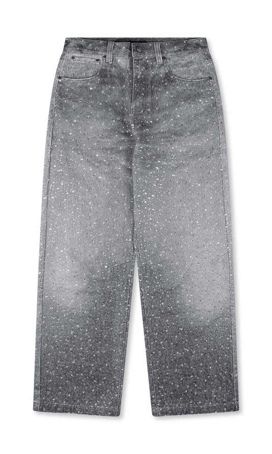 Birth of a Royal Child Diamond Boro Jeans Black