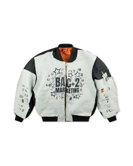 COUCOU BEBE BAC+2 SOFT GREY BOMBER Black