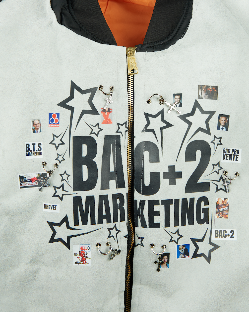 COUCOU BEBE BAC+2 SOFT GREY BOMBER Black