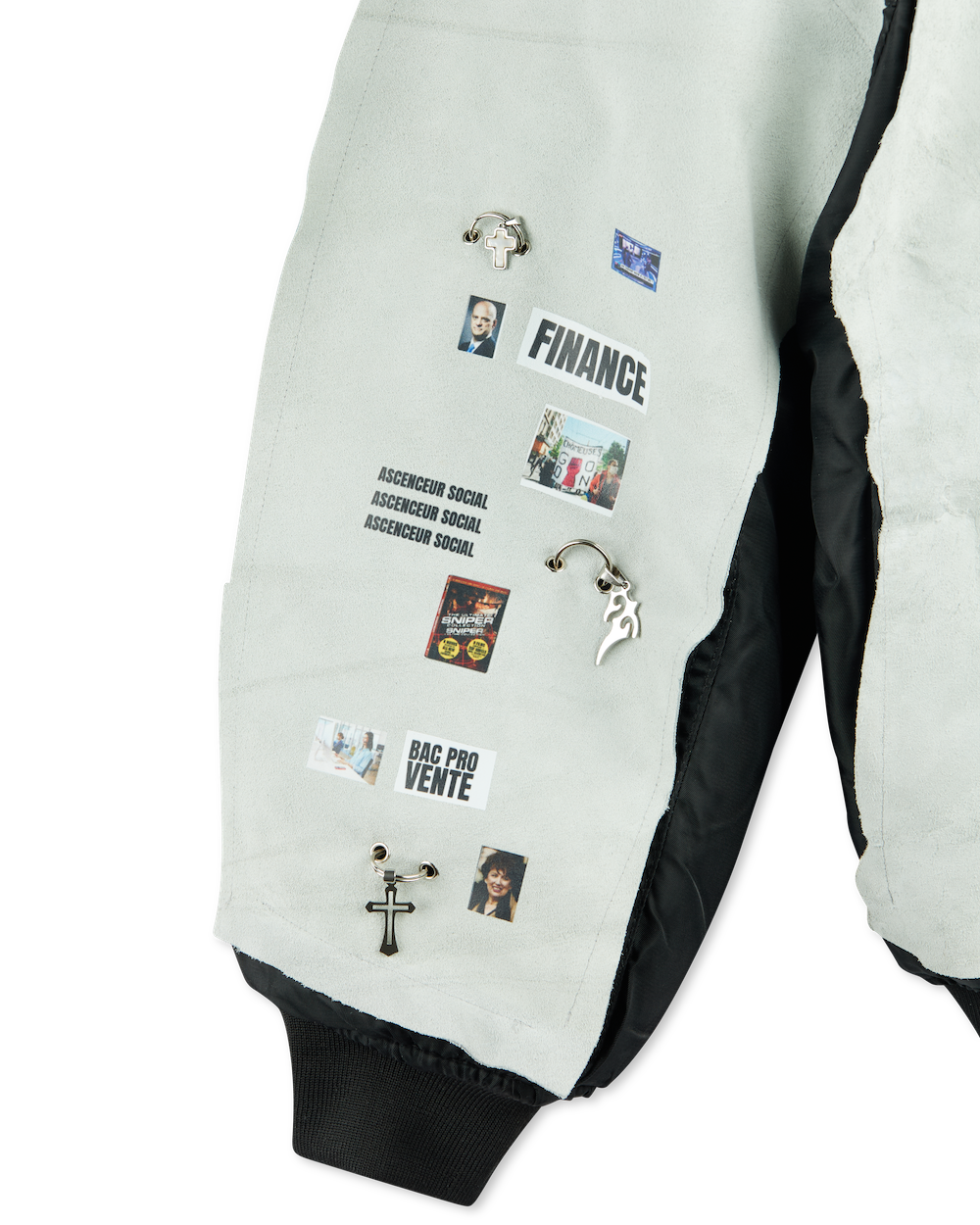 COUCOU BEBE BAC+2 SOFT GREY BOMBER Black