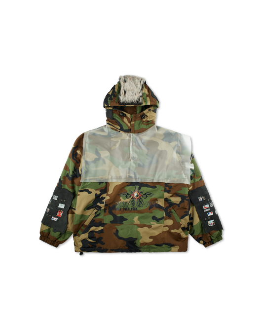 COUCOU BEBE FORBIDDEN CAMO BOMBER JACKET