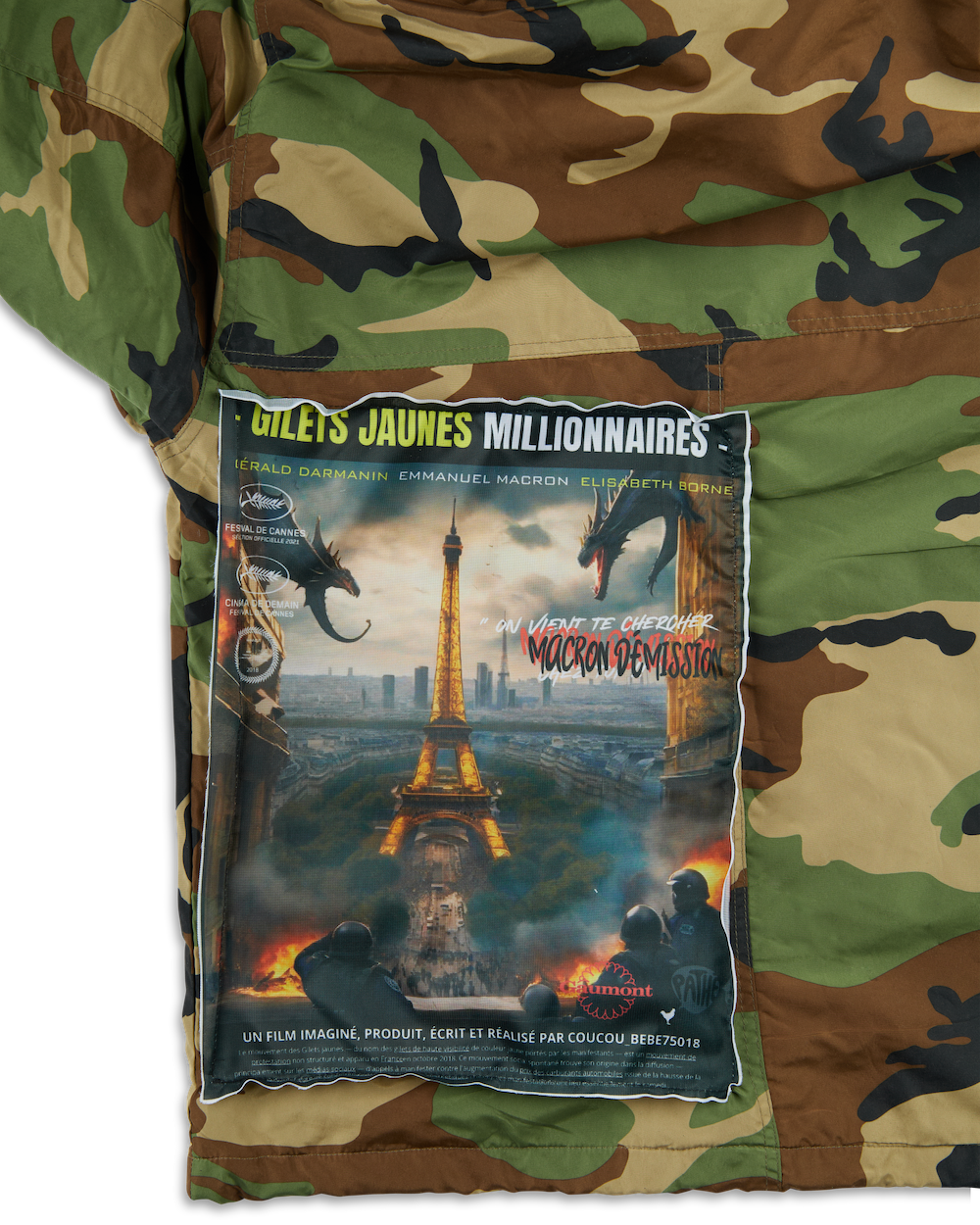 COUCOU BEBE FORBIDDEN CAMO BOMBER JACKET