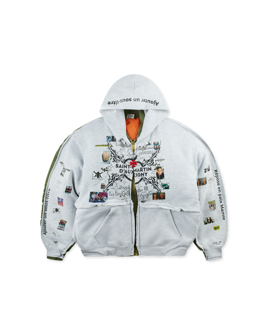 COUCOU BEBE PILLOW Bomber Jacket Grey