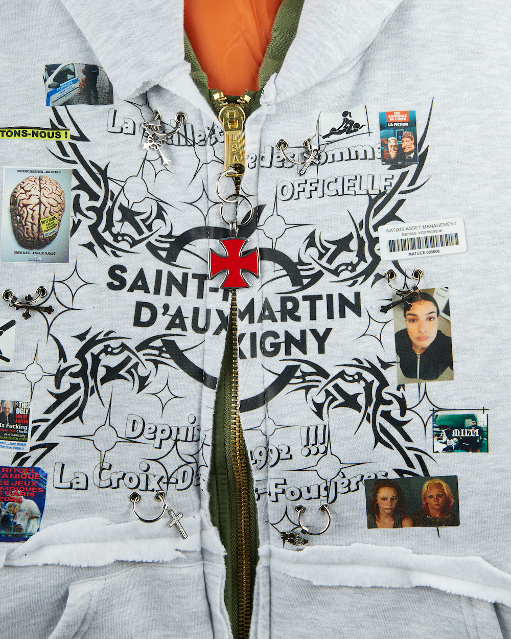 COUCOU BEBE PILLOW Bomber Jacket Grey