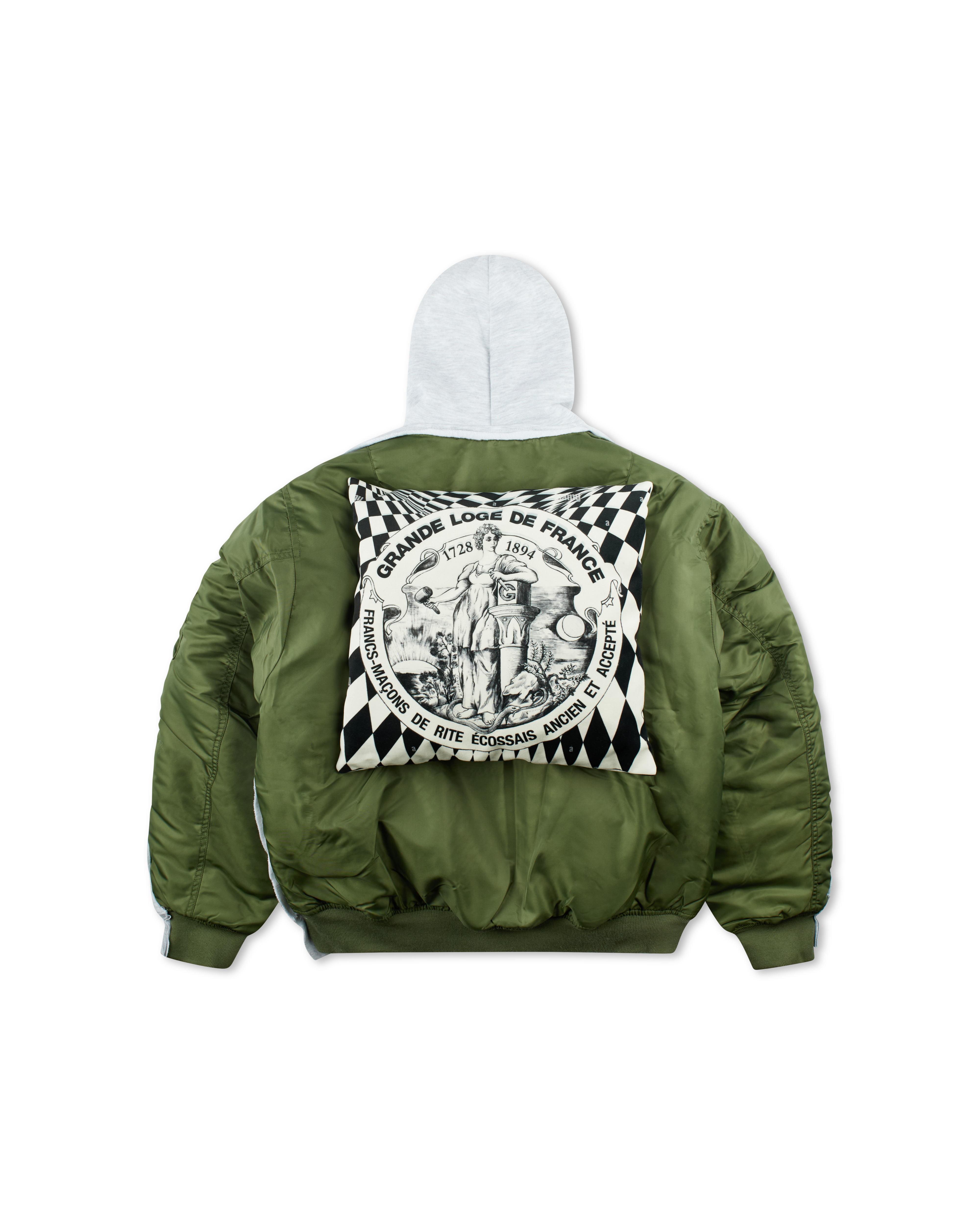 COUCOU BEBE PILLOW Bomber Jacket Grey – E3RD COUCOU BEBE PILLOW Bomber Jacket Grey – E3RD