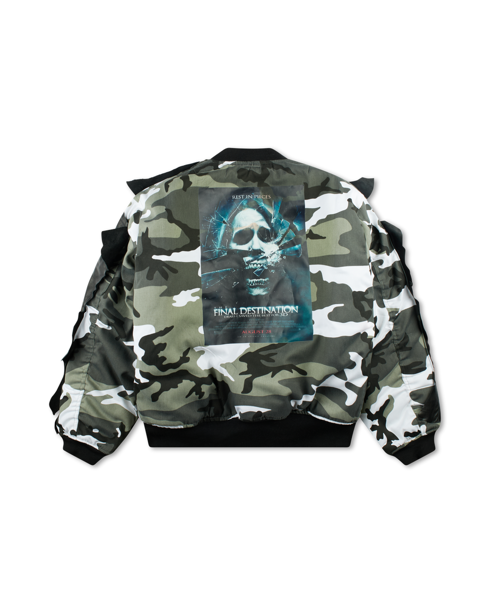 COUCOU BEBE SKID ROW BOMBER JACKET BLACK/CAMO