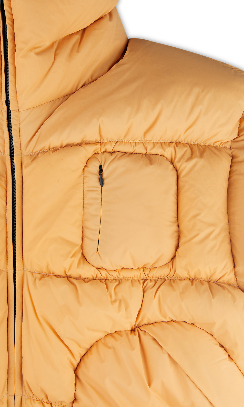 DINGYUN ZHANG QUILTED PUFFER JACKET YELLOW