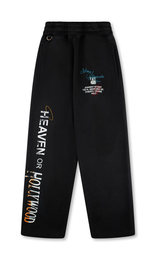 PALY HEAVEN OR HOLLYWOOD SWEATPANT BLACK